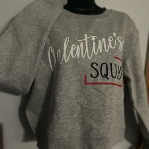 Exists Pullover Valentine Youth Sweatshirt medium size.